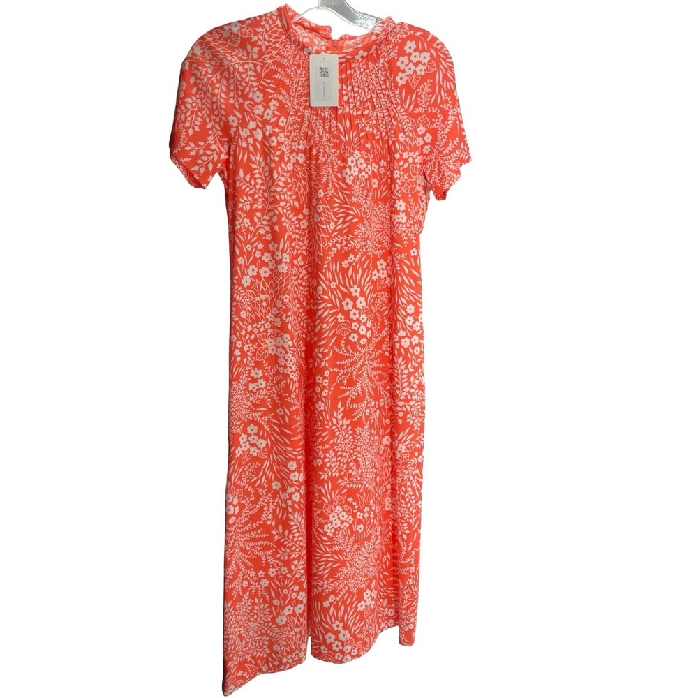 JCPenney Women's Nightgown Maxi Orange Floral Vintage 1970s Size 12
